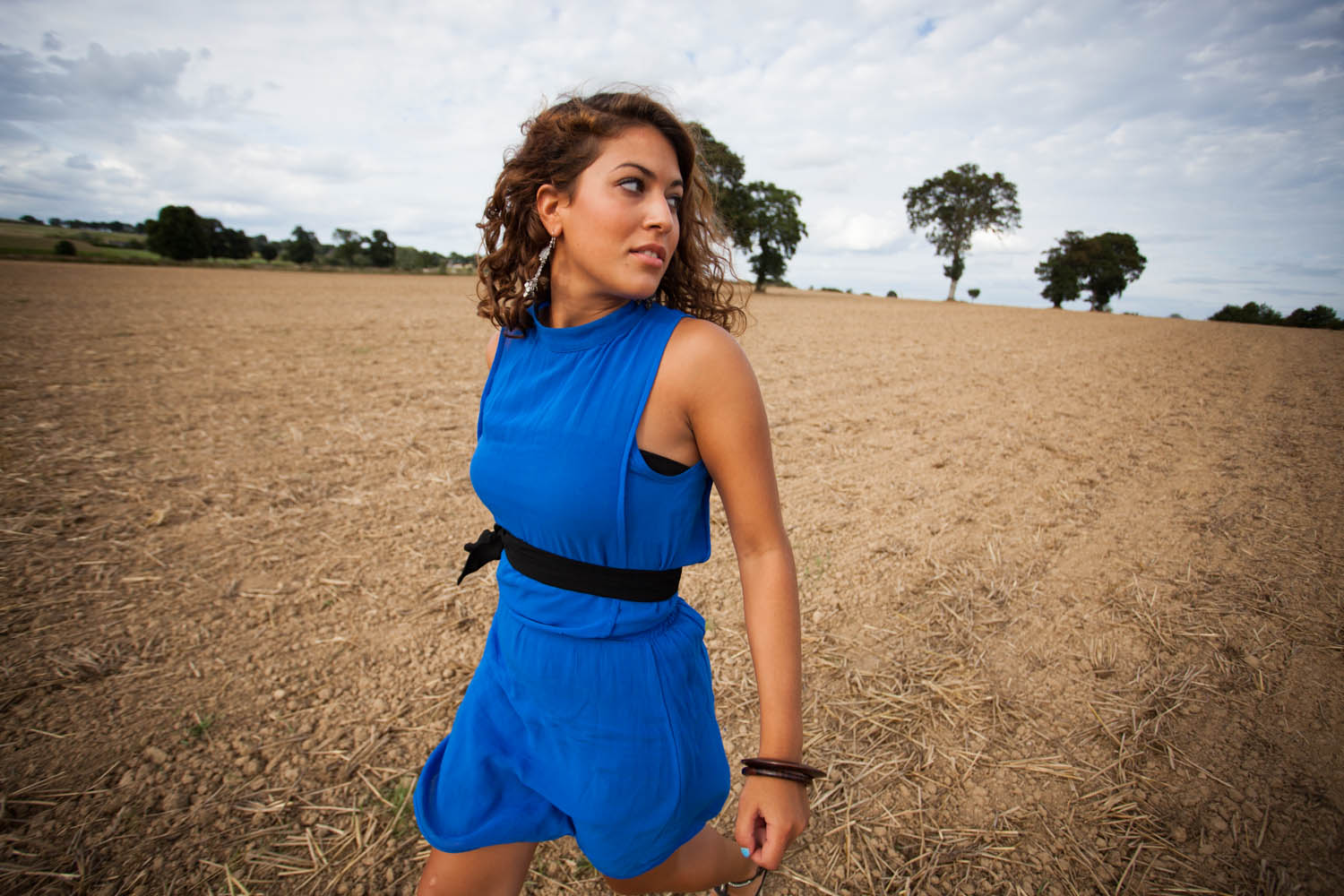 Sonia dans les champs !
