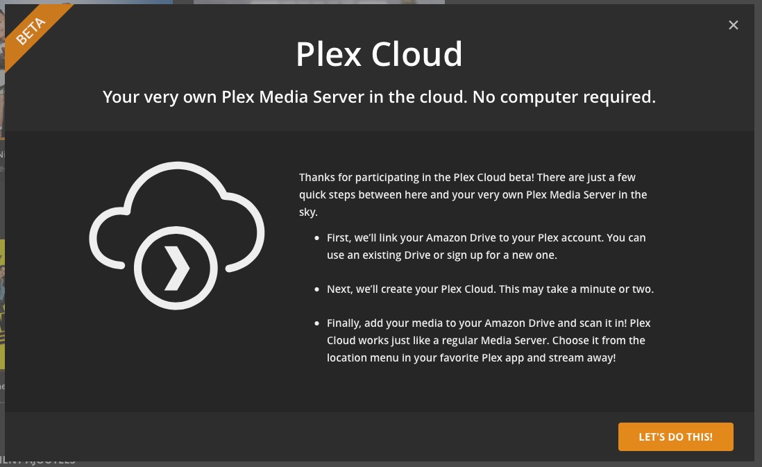 installation-plex-cloud-etape-1