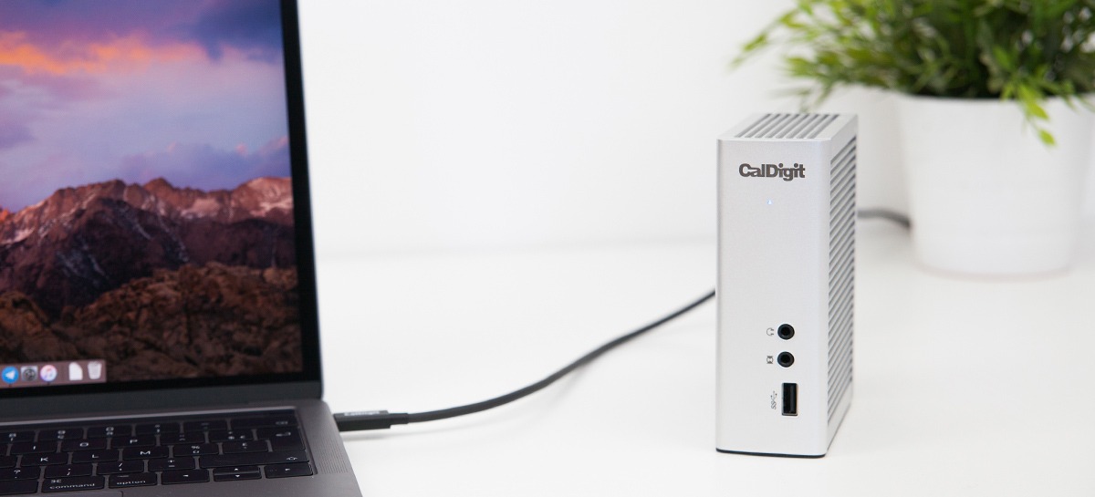 thumbnail image 2 of CalDigit TS3 Plus Thunderbolt 3 Docking Station W/ PSU – Includes 2 DisplayPort Cables & Adapter (Used) 2 of 5