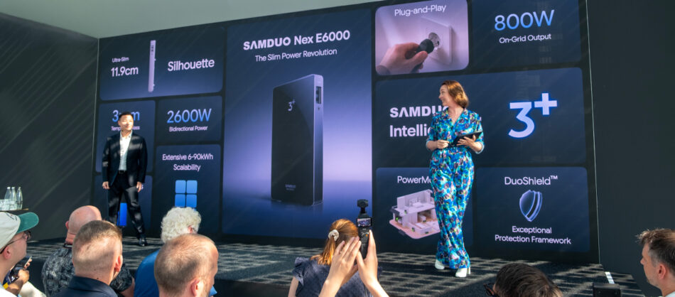 SAMDUO Nex E6000 : la batterie solaire la plus fine du monde débarque en Europe