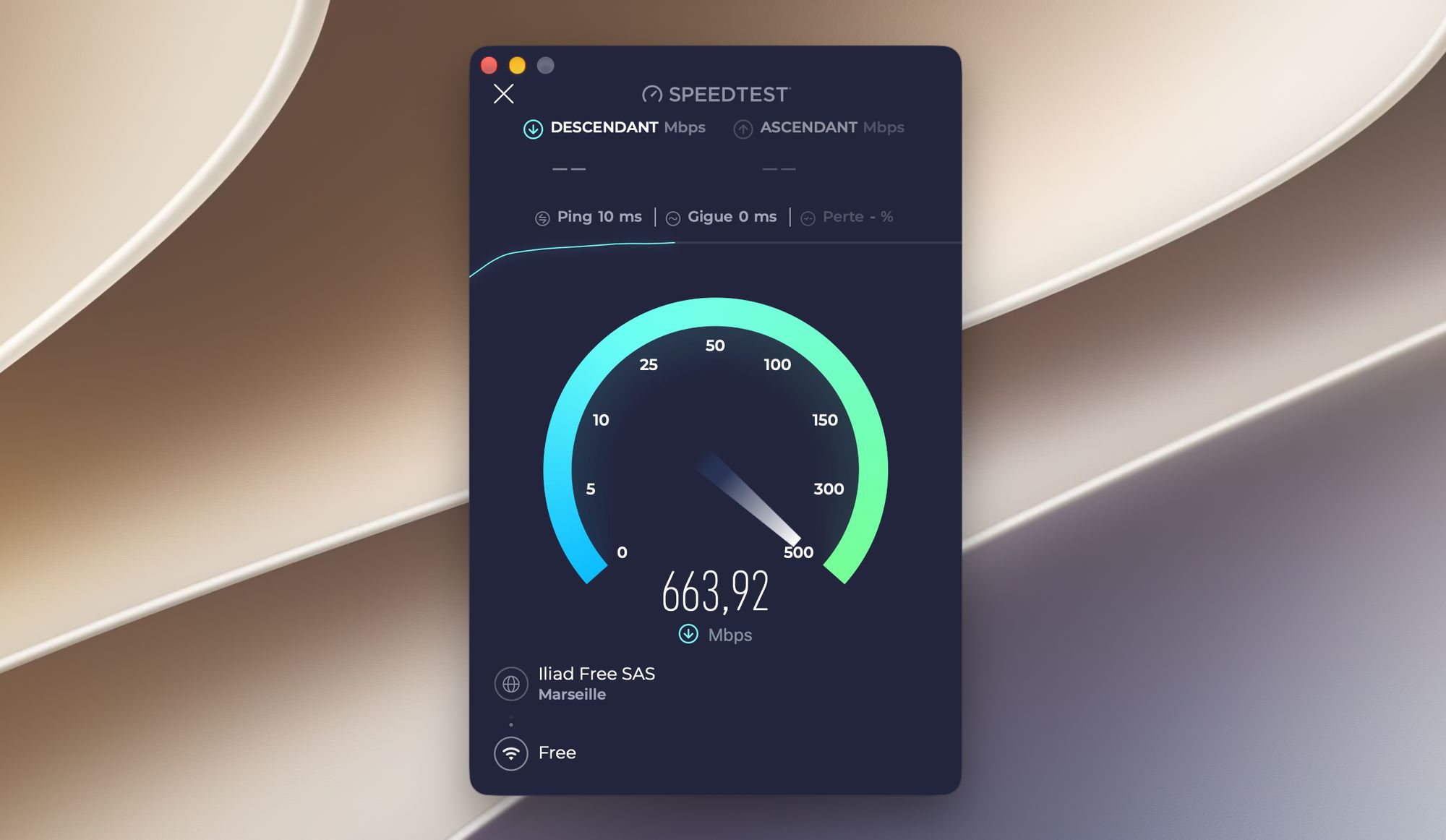 Vitesse connexion mango 2