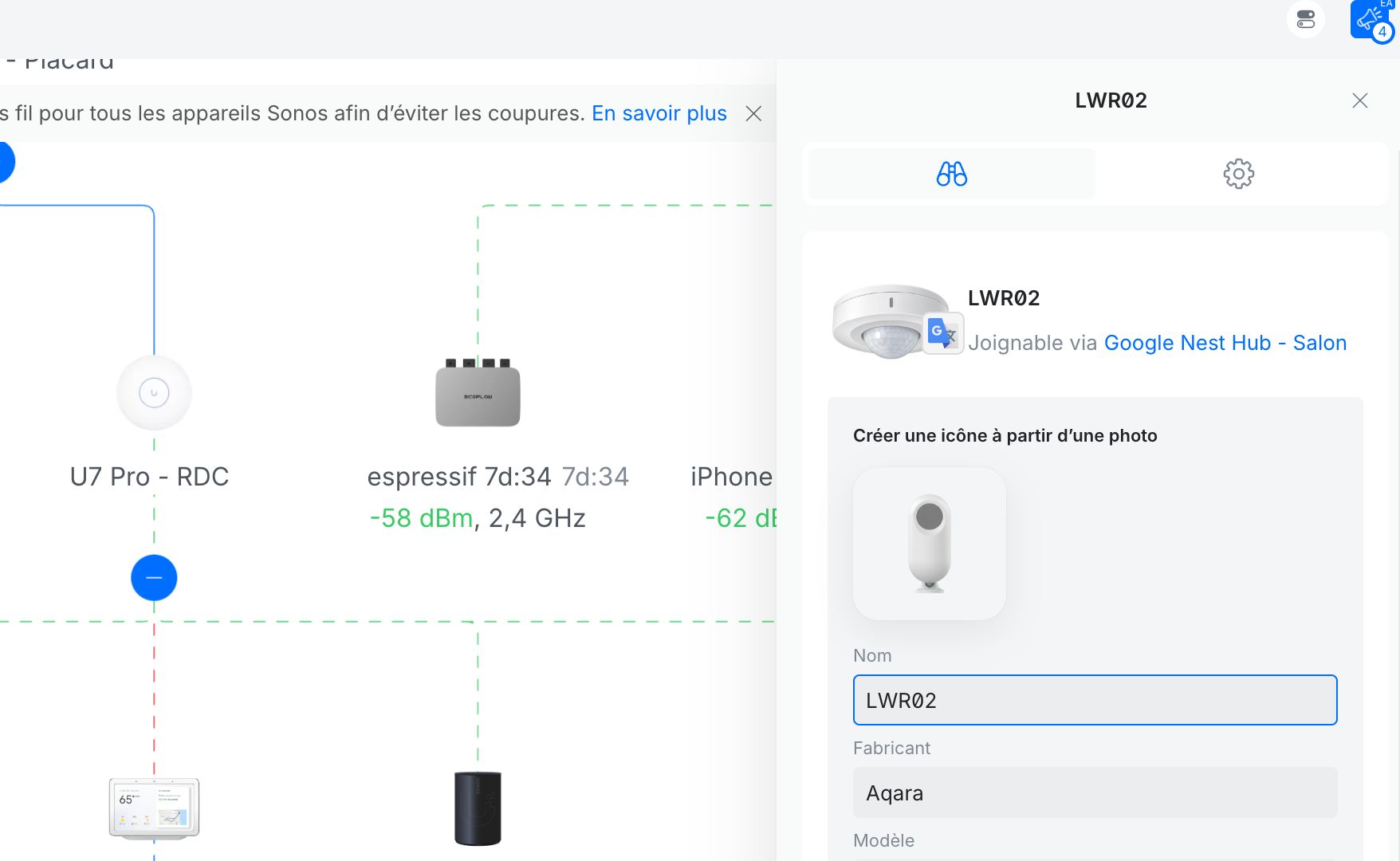 UniFi network custom icone