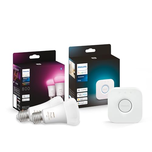 Kit Philips Hue + E27 couleurs